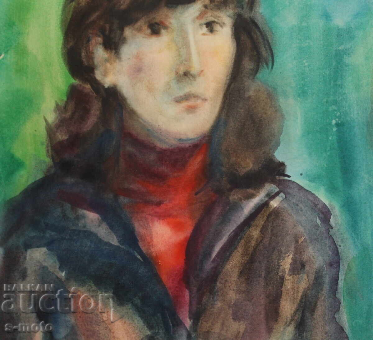 Watercolor painting portrait of a woman - 7