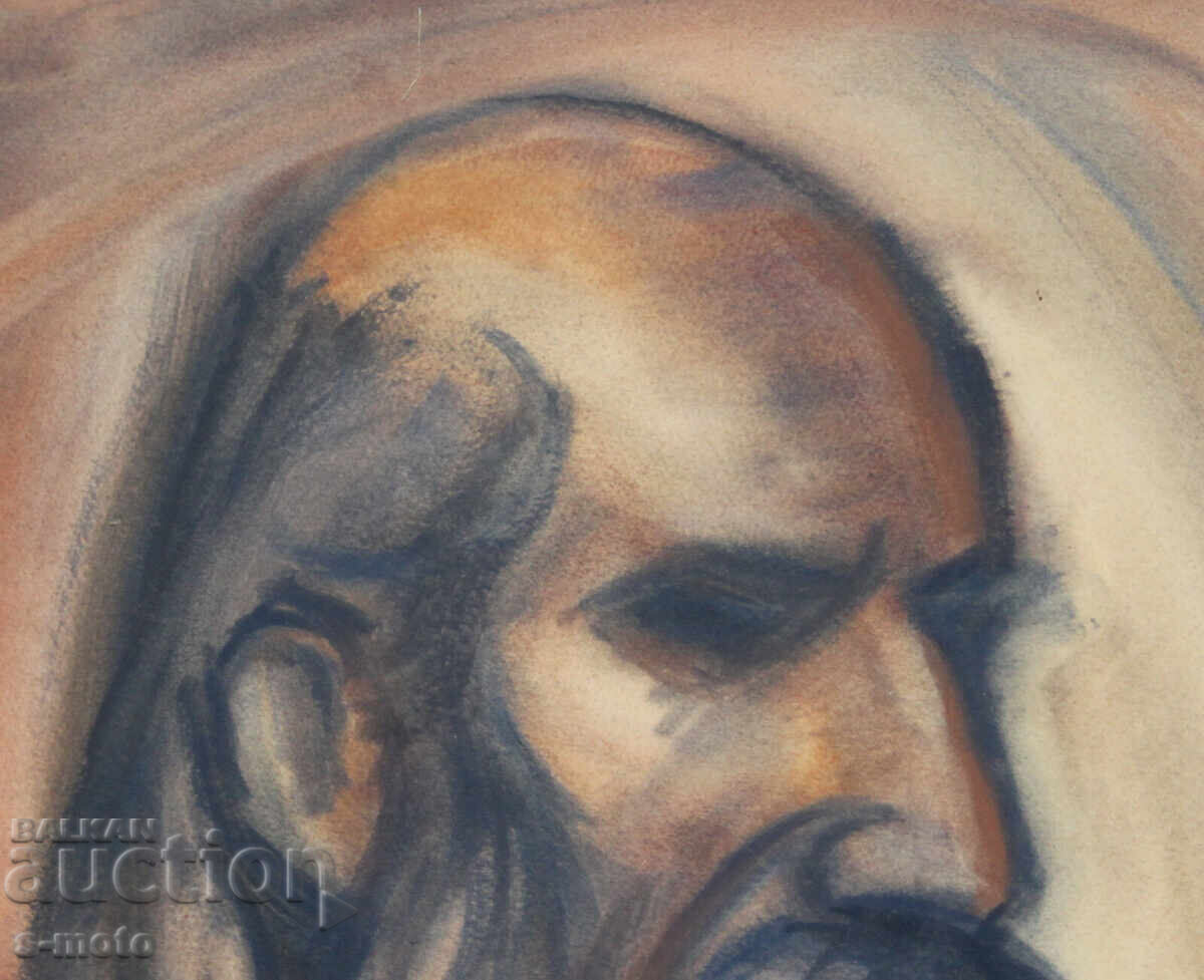 Delivery of Watercolor portrait of a man with a beard