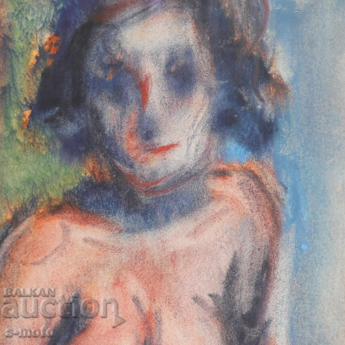 Kартина акварел портрет на жена голо тяло - 6 Kартина акварел портрет на жена голо тяло - 6