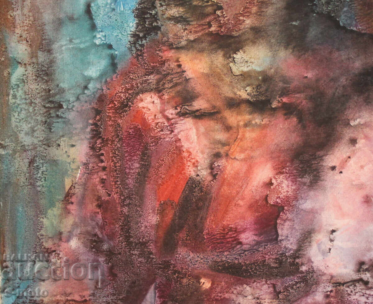 Watercolor portrait painting of a seated woman - 6 Watercolor portrait painting of a seated woman - 6