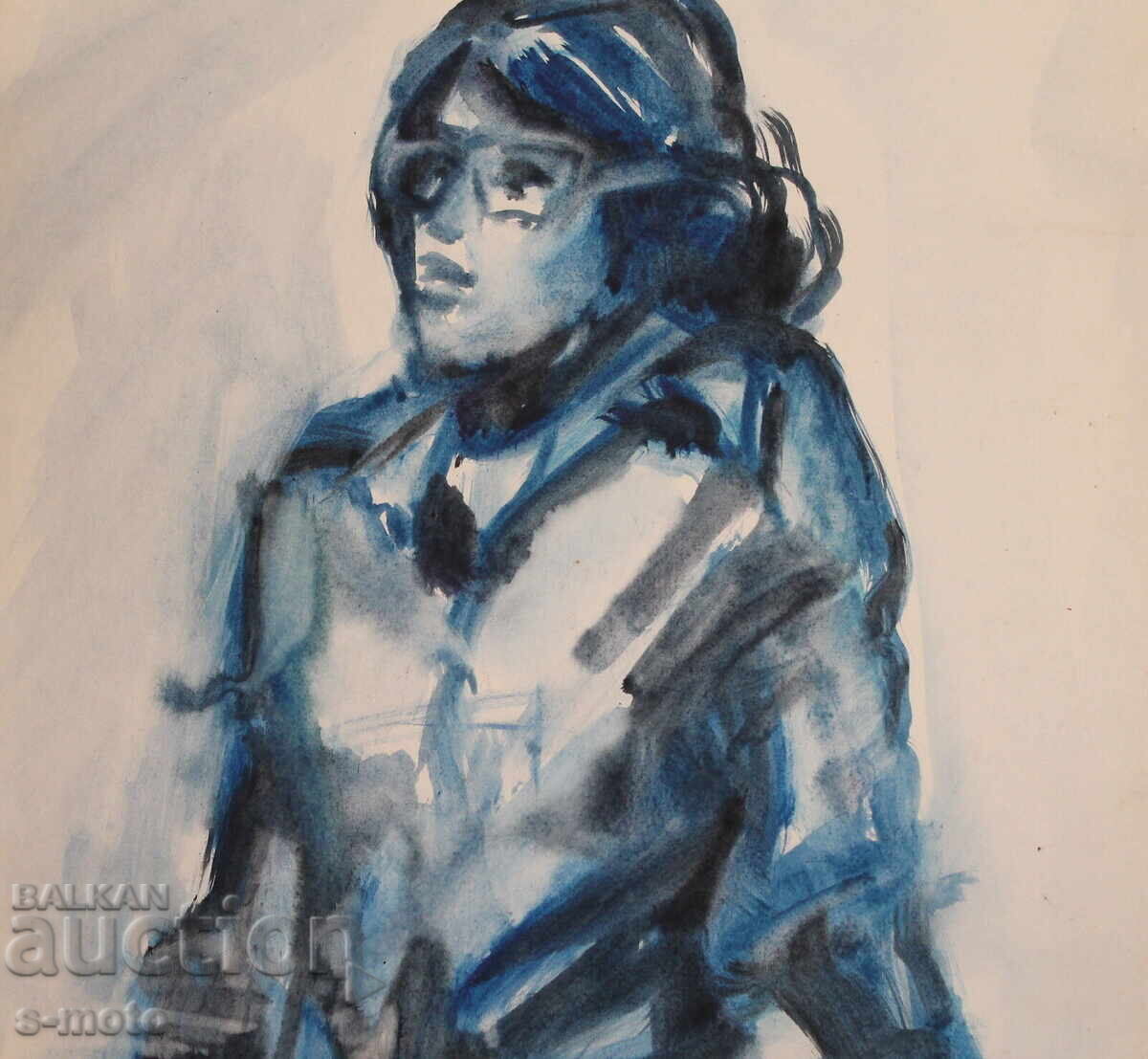 Watercolor painting portrait of a woman - 6