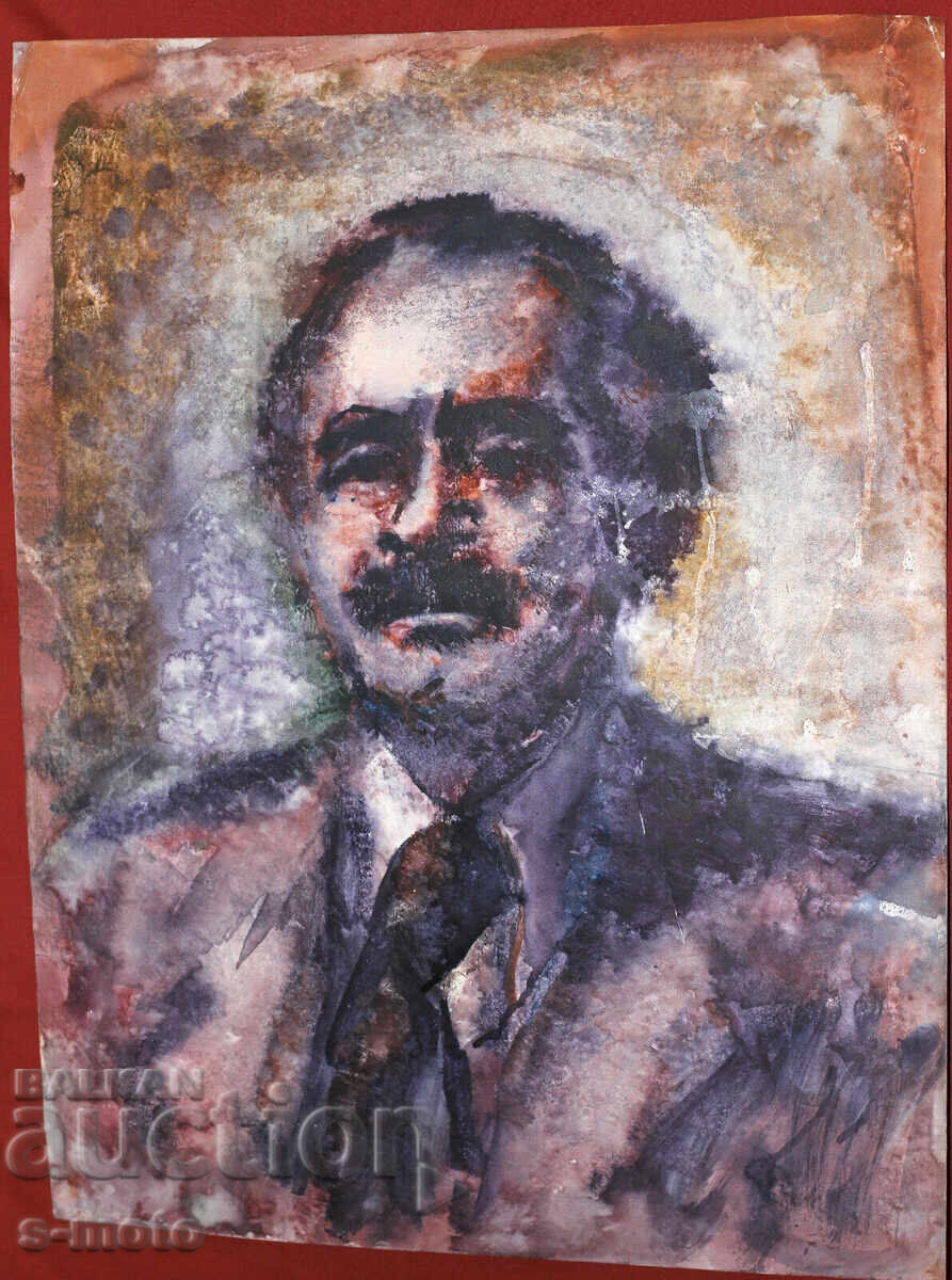 Παράδοση Ακουαρέλα πορτρέτο του Γκεόργκι Ντιμιτρόφ