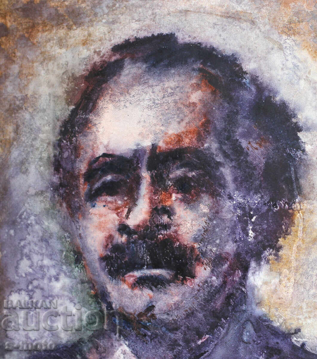Ακουαρέλα πορτρέτο του Γκεόργκι Ντιμιτρόφ - 7