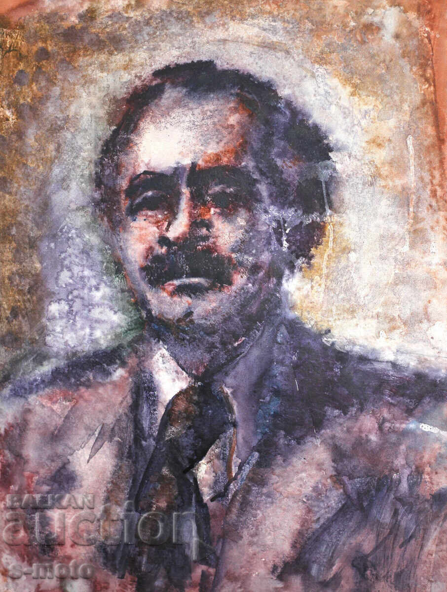 Ακουαρέλα πορτρέτο του Γκεόργκι Ντιμιτρόφ