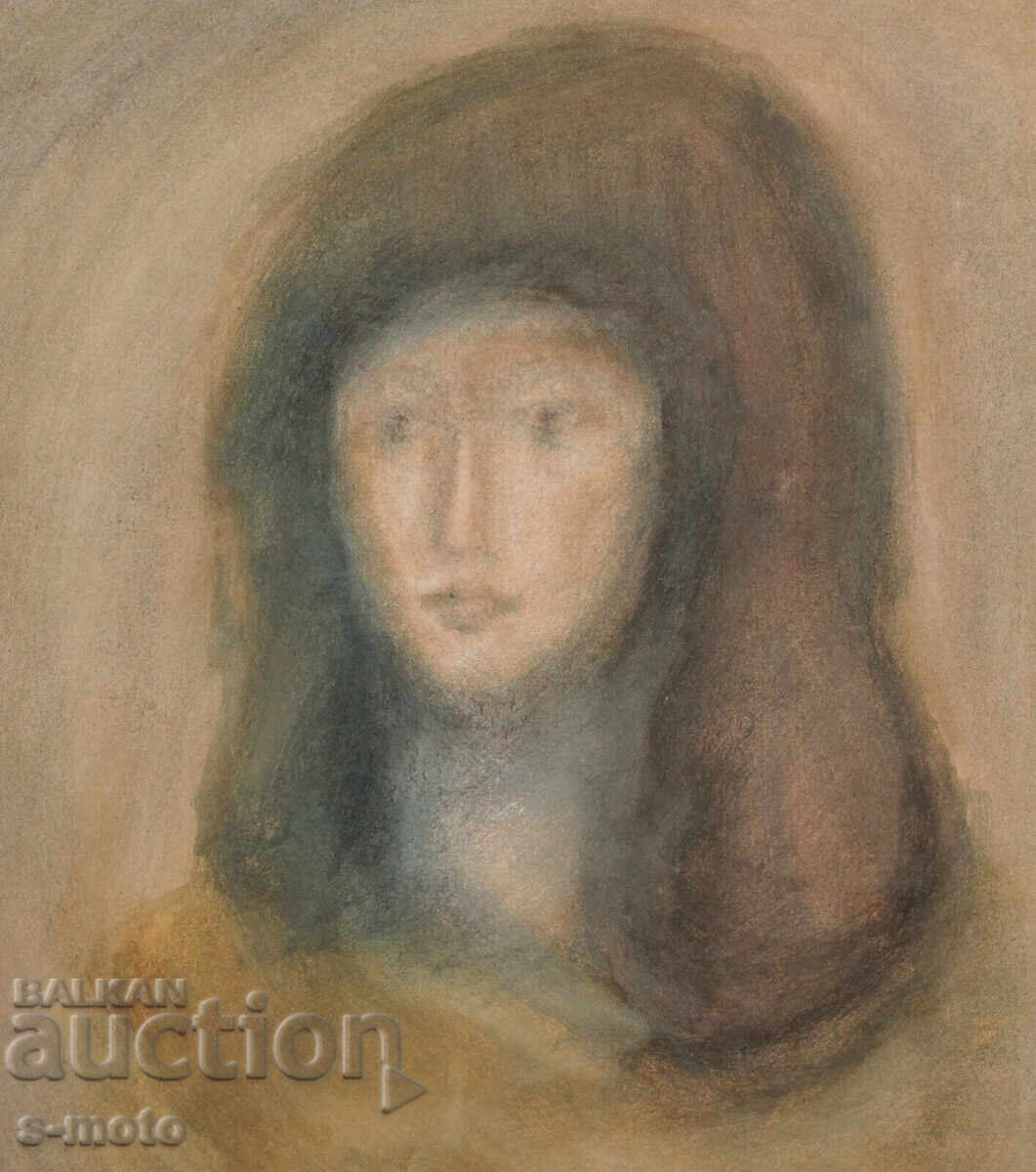 Watercolor painting portrait of a girl - 6