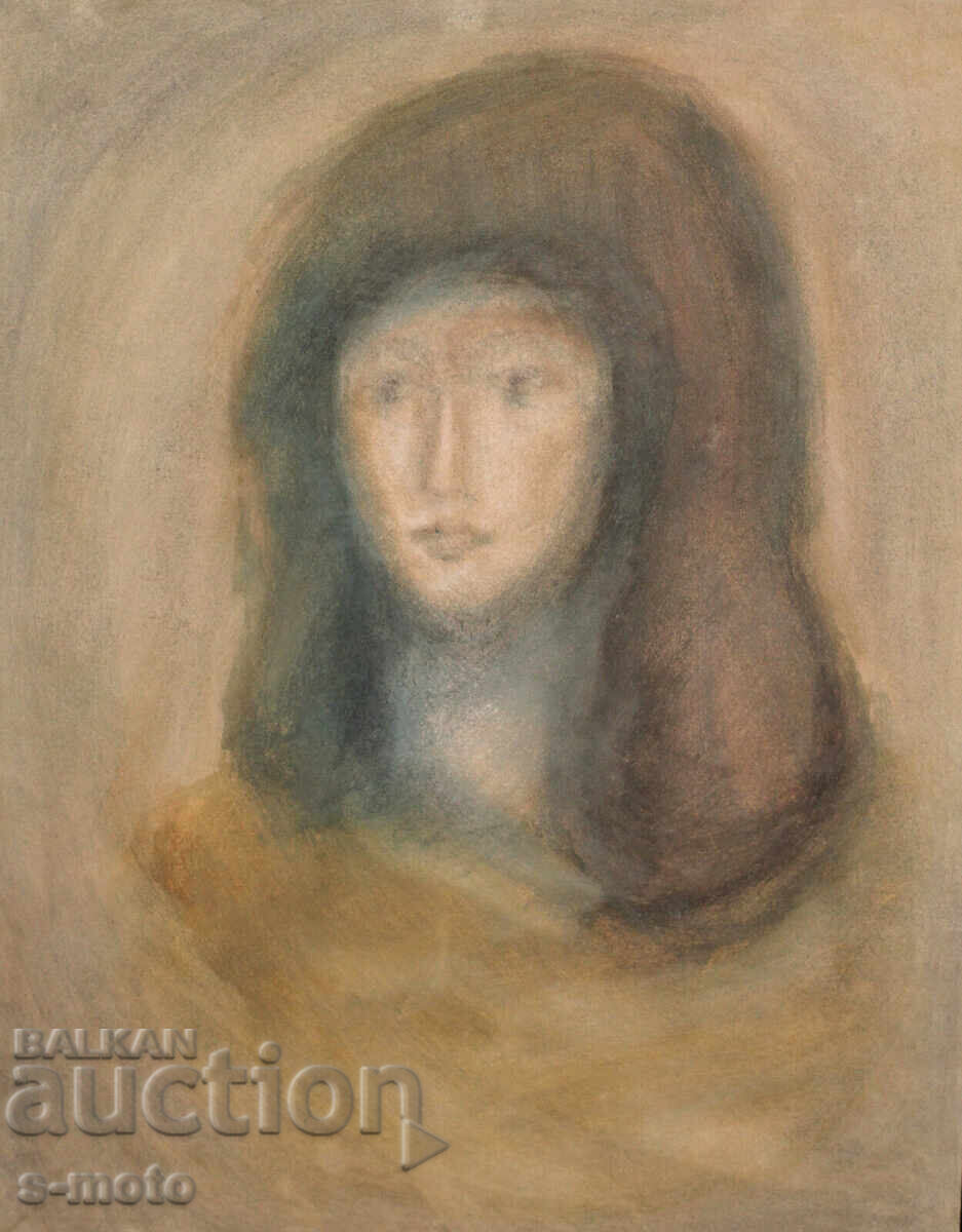 Watercolor painting portrait of a girl