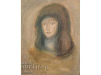 Ακουαρέλα πορτρέτο κοριτσιού