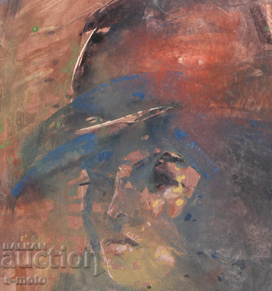 Kартина акварел портрет на жена с шапка - 6 Kартина акварел портрет на жена с шапка - 6