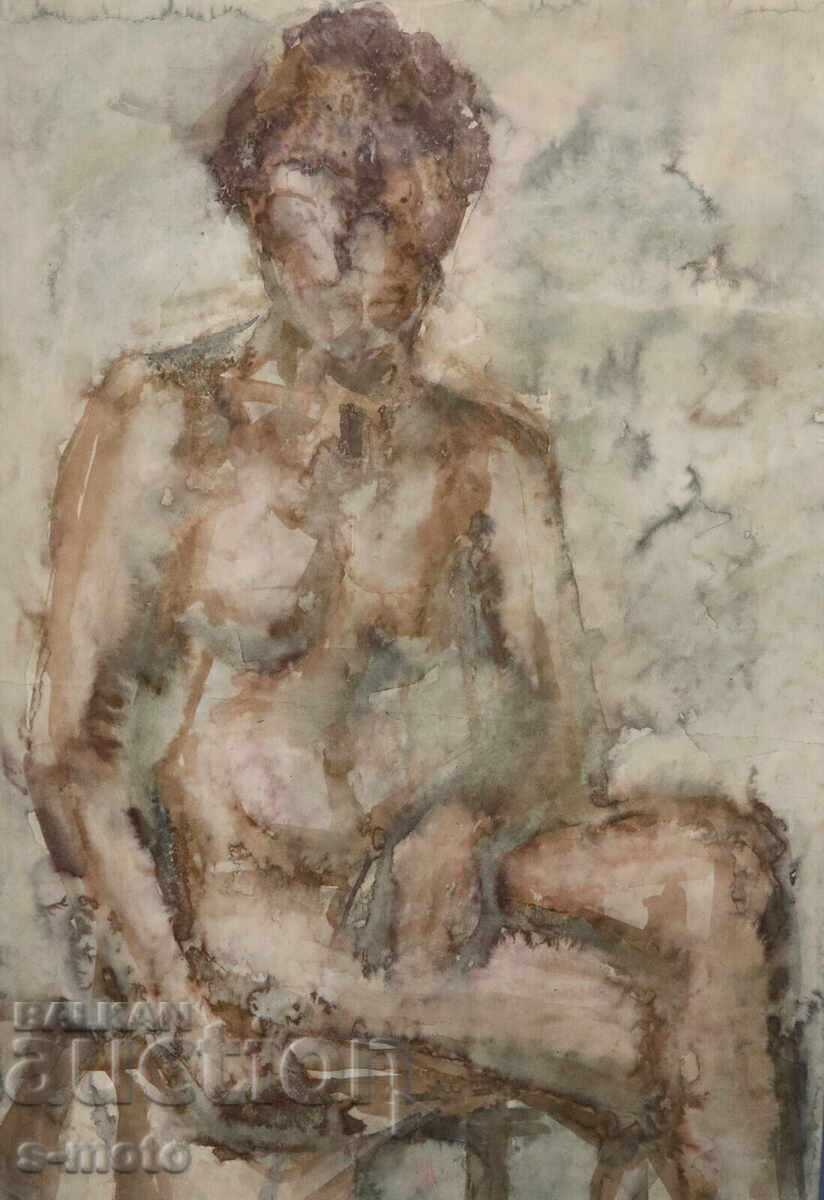 Ακουαρέλα πορτρέτο καθισμένης φιγούρας με τιμή 300.00 BGN | € 153.39 Ακουαρέλα πορτρέτο καθισμένης φιγούρας με τιμή 300.00 BGN | € 153.39