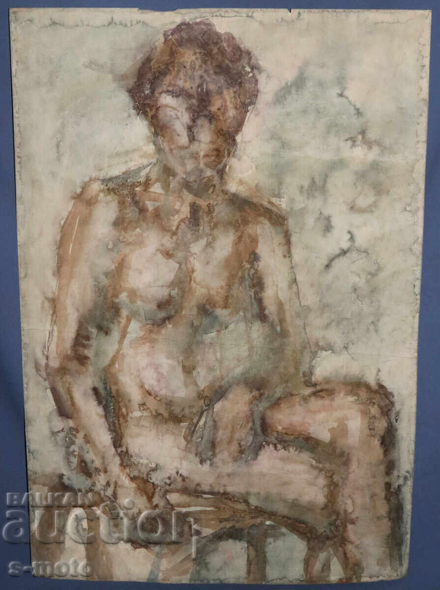 Παράδοση Ακουαρέλα πορτρέτο καθισμένης φιγούρας Παράδοση Ακουαρέλα πορτρέτο καθισμένης φιγούρας