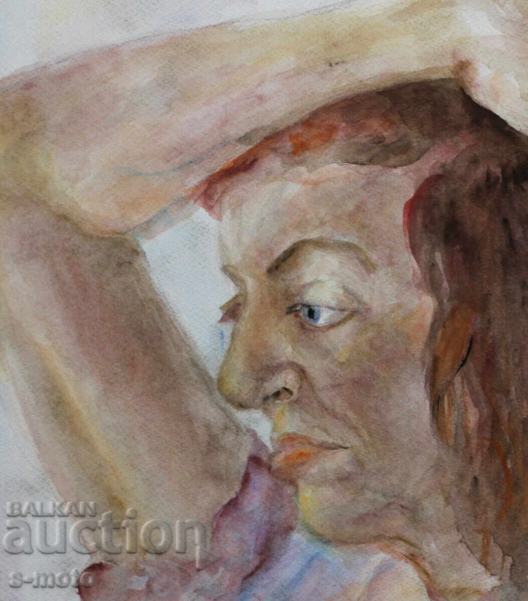 Kартина акварел портрет на жена - 5 Kартина акварел портрет на жена - 5