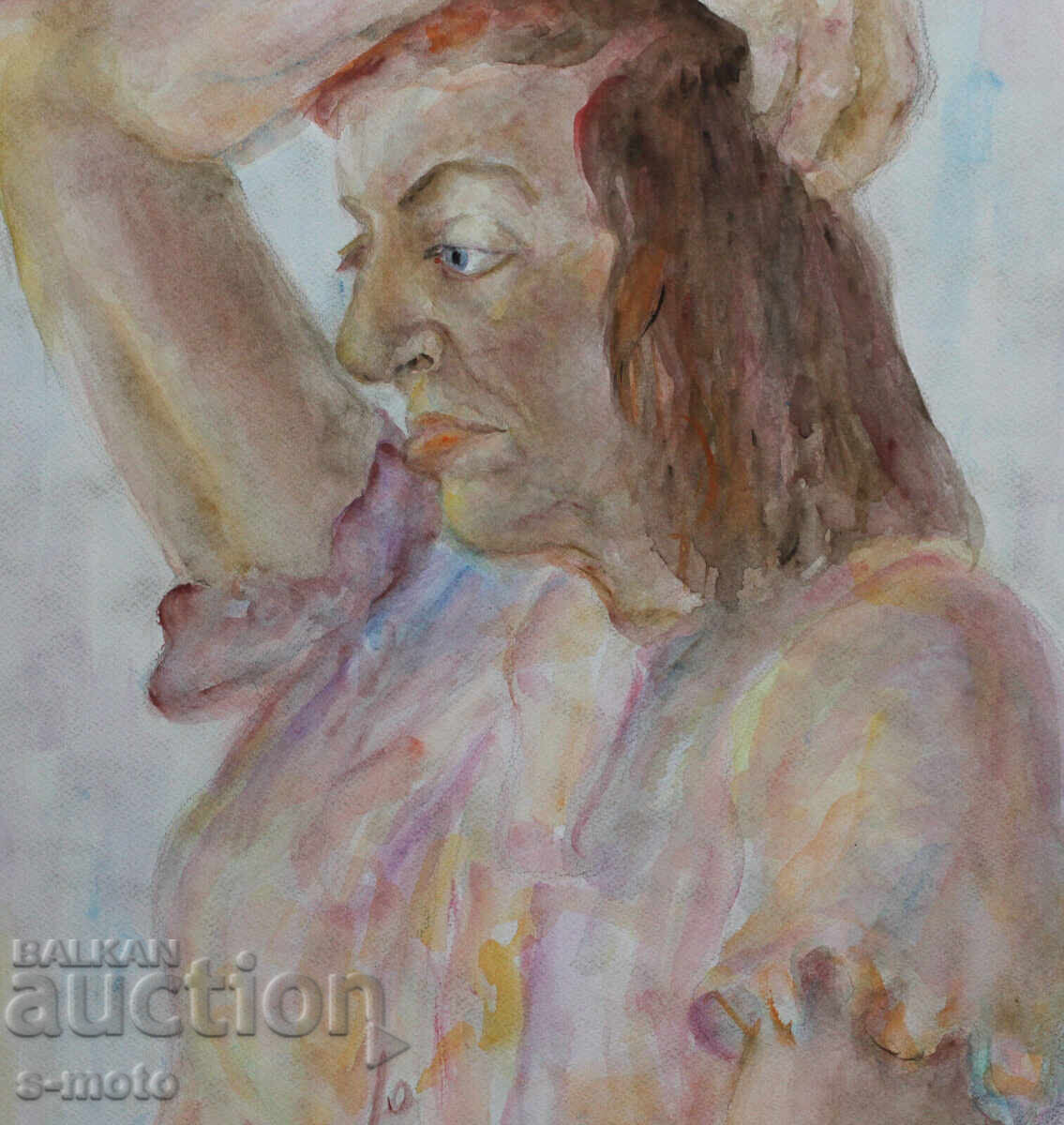 Kартина акварел портрет на жена - 6 Kартина акварел портрет на жена - 6