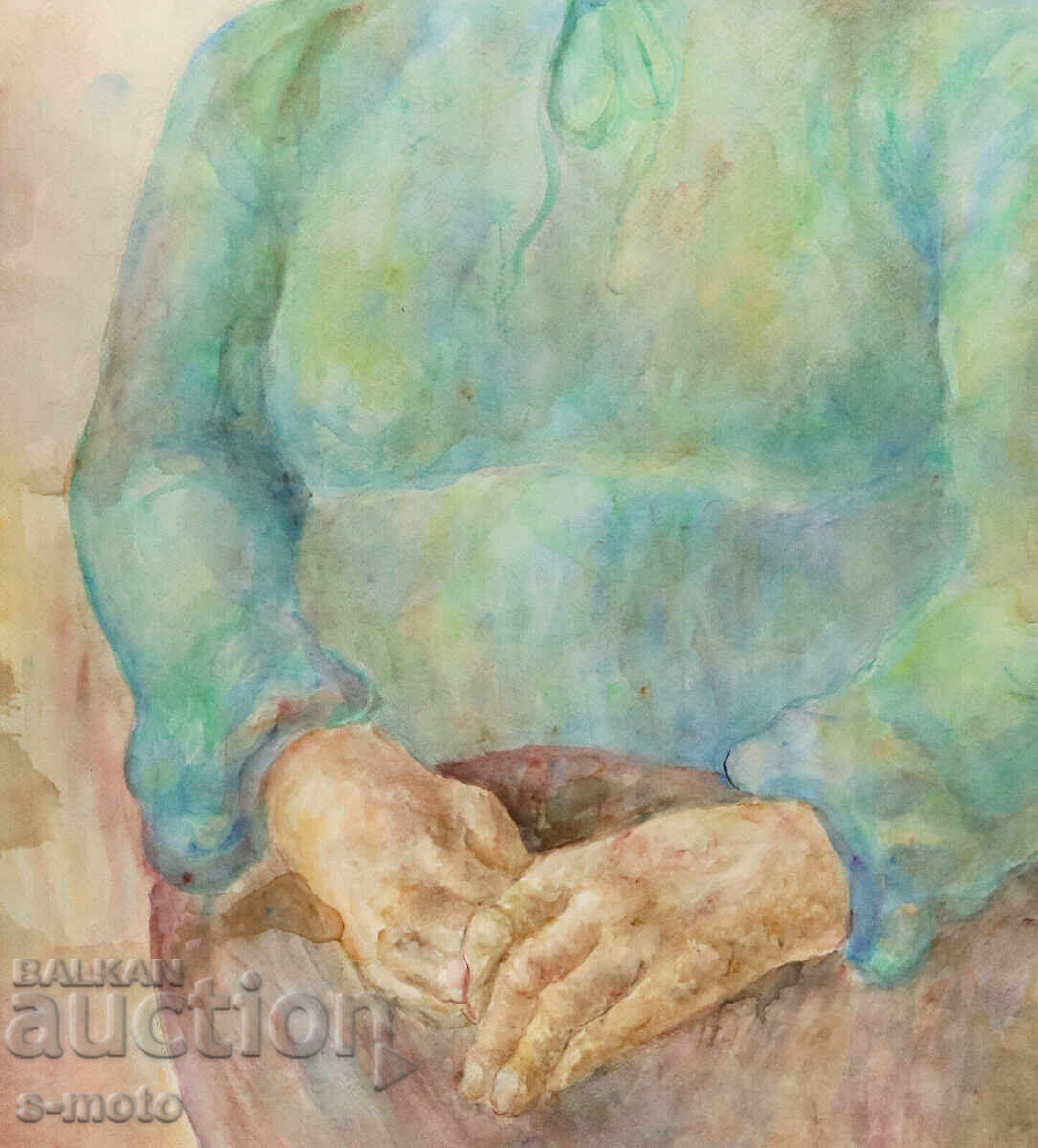 Kартина акварел портрет на жена - 7