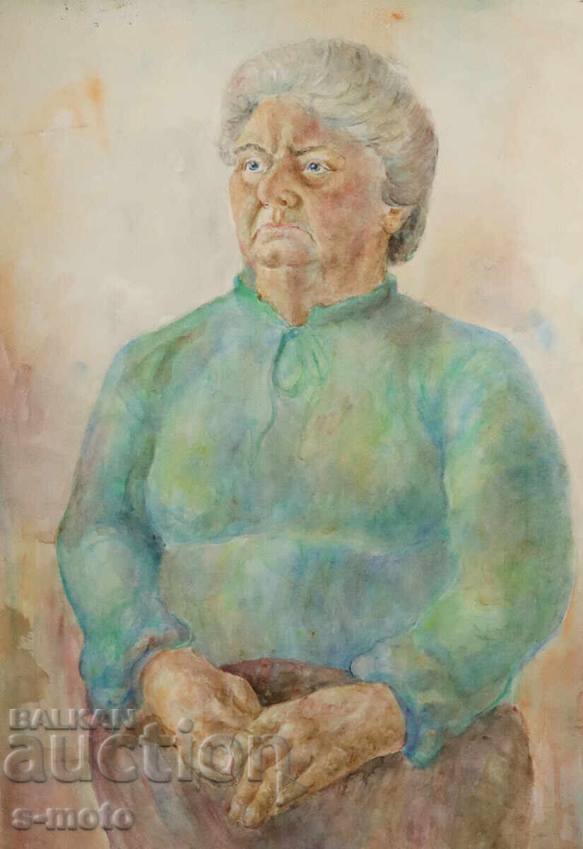 Kартина акварел портрет на жена