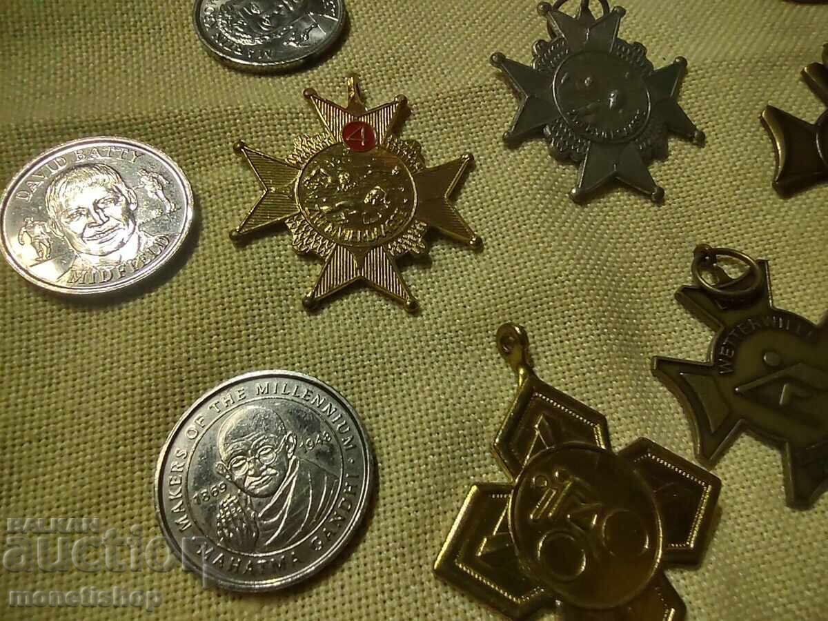 Auction  14 pcs. sports awards and medals