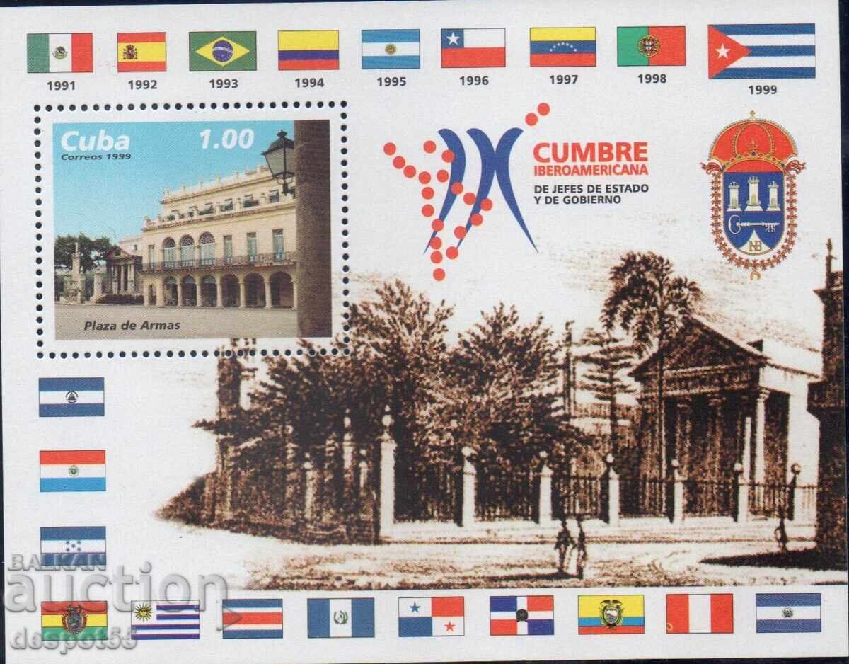 1999. Куба. Латинскоамериканска среща на върха, Хавана. Блок