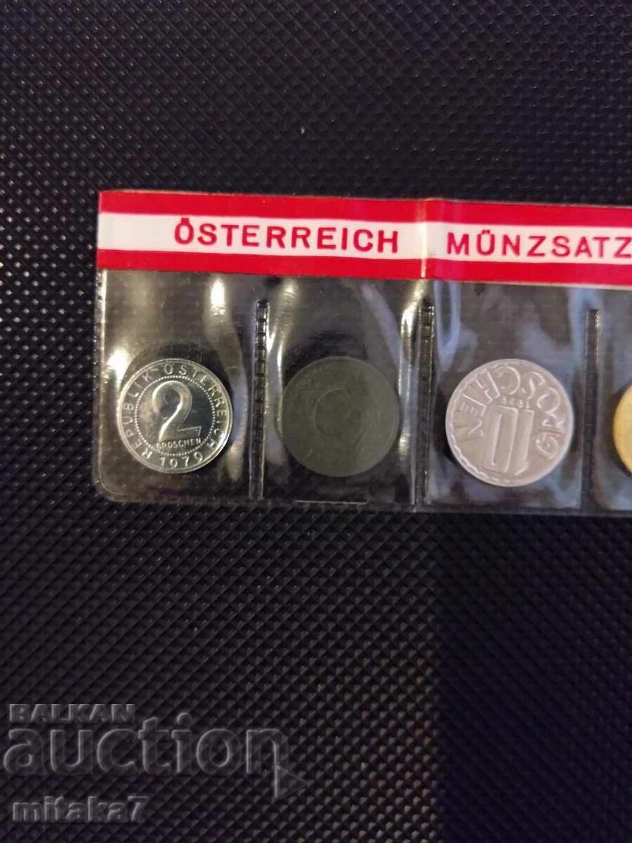 Auction  Set of coins 1979, Austria