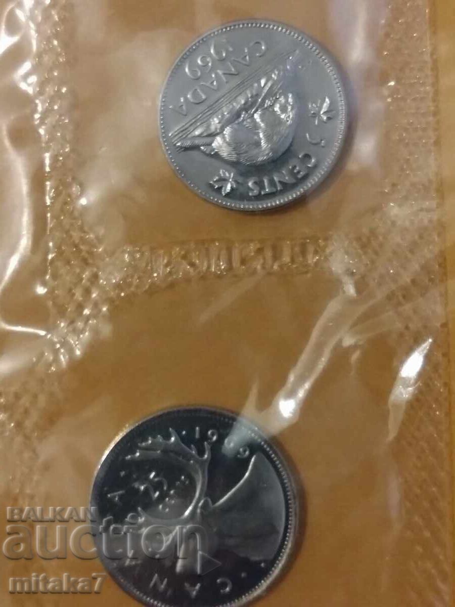 Licitație Set monede Canada, anul 1969