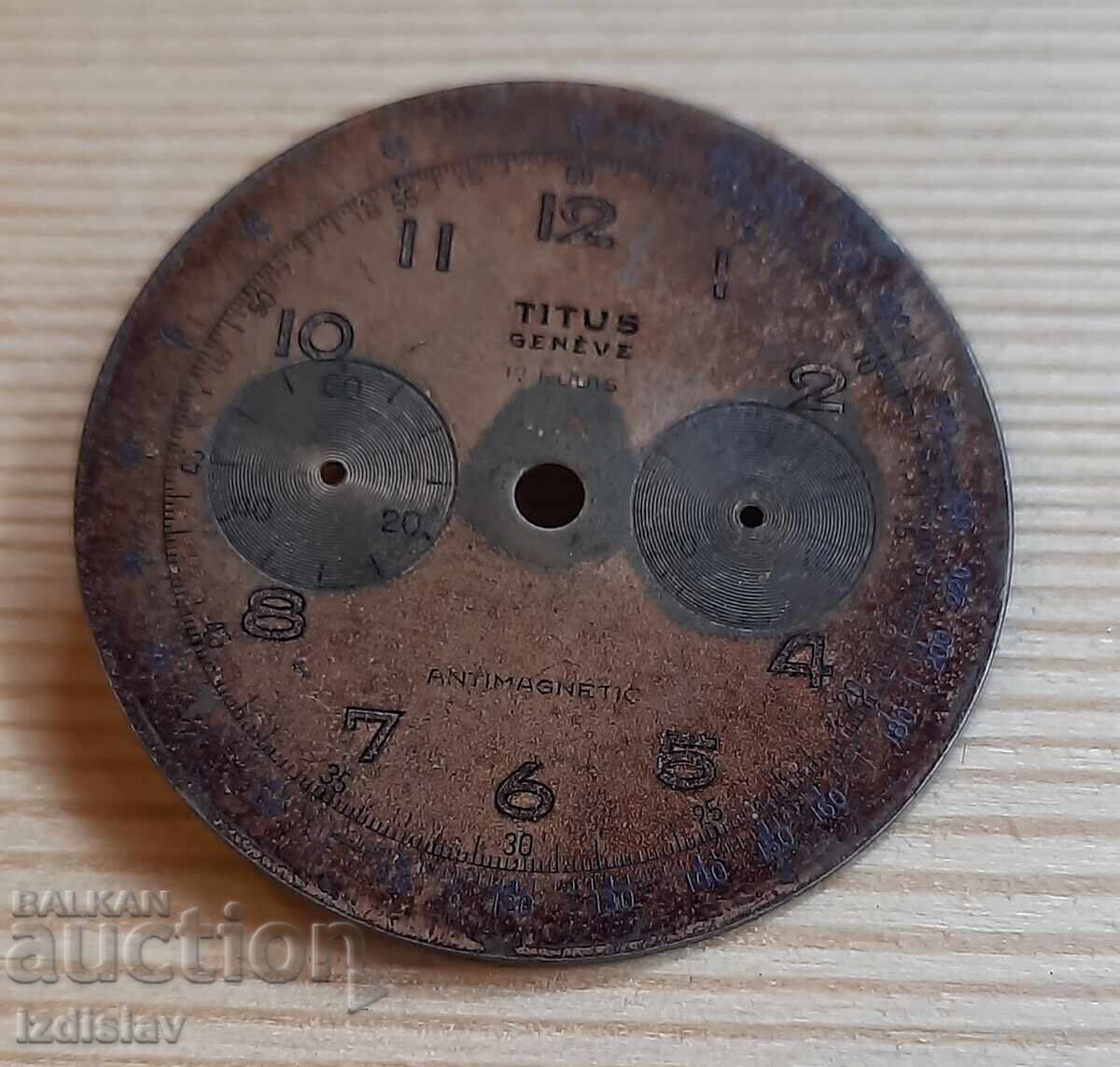 Auction Watch Dial for Titus Geneve Swiss Auction Watch Dial for Titus Geneve Swiss