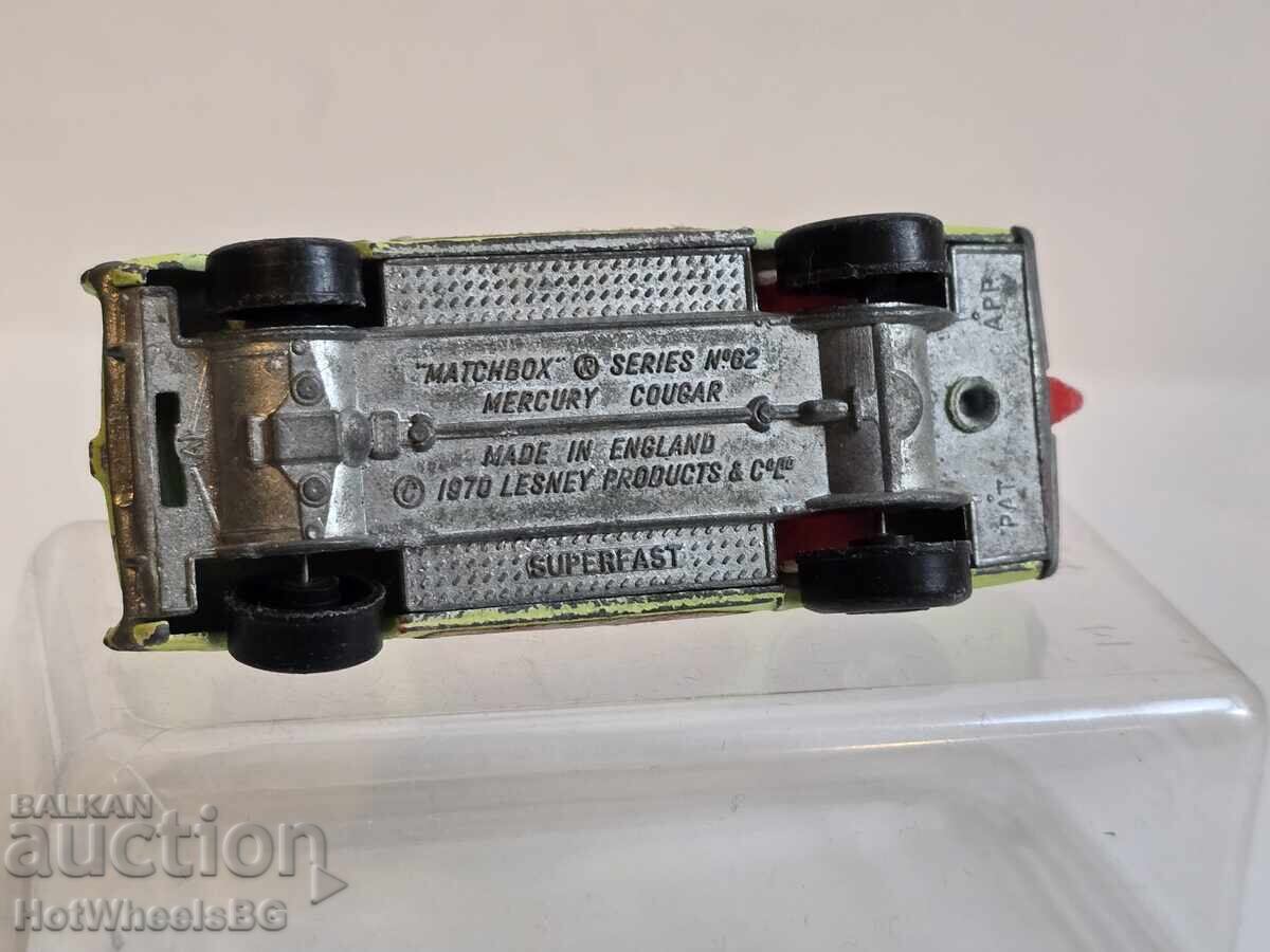 MATCHBOX LESNEY - No. 62A Mercury Cougar 1970 - 7 MATCHBOX LESNEY - No. 62A Mercury Cougar 1970 - 7