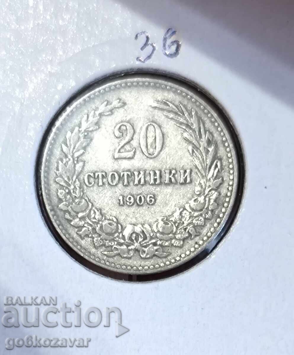 Bulgaria 20 stotinki 1906