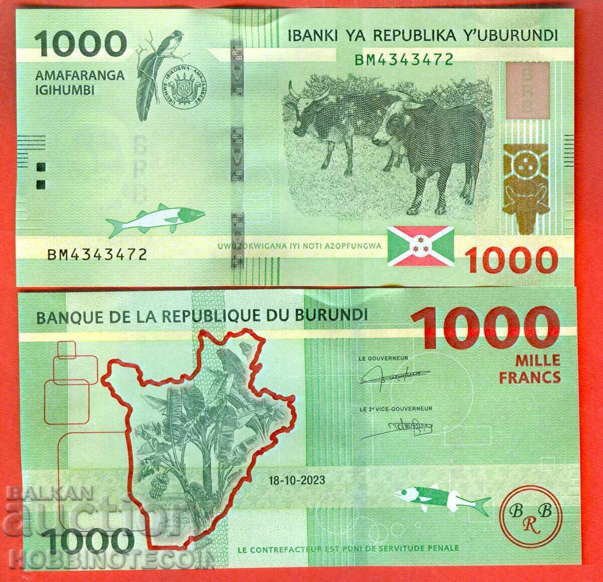 ΜΠΟΥΡΟΥΝΤΙ BURUNDI 1000 1 000 Φράγκα έκδοση 2023 ΝΕΟ UNC