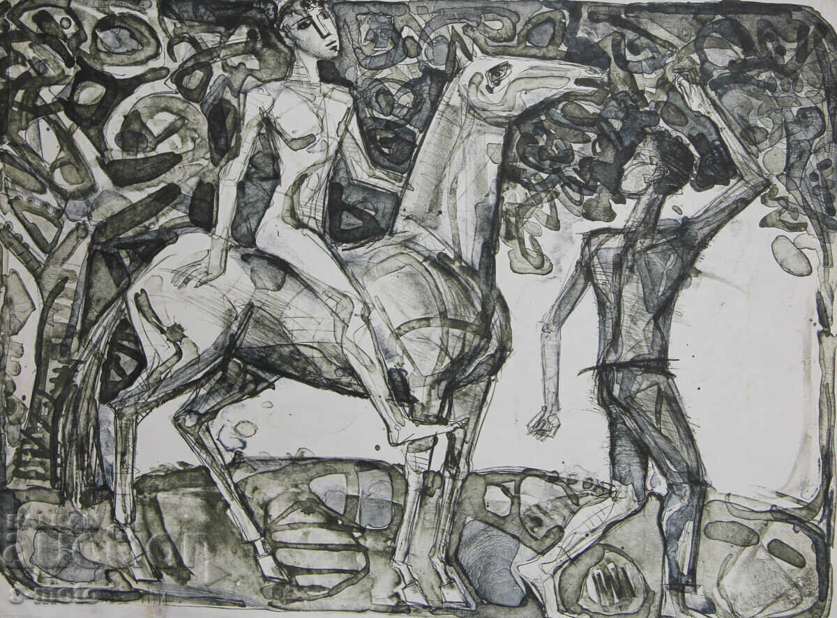 Ηλία Γκοσέφ γραφικά λιθογραφία φιγούρες με τιμή 200.00 BGN | € 102.26