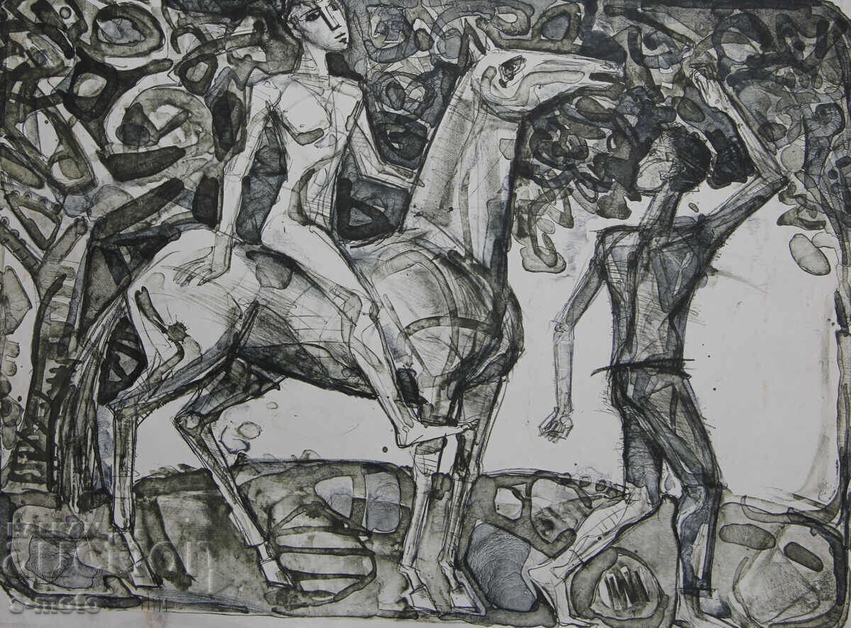 Δημοπρασία Ηλία Γκοσέφ γραφικά λιθογραφία φιγούρες