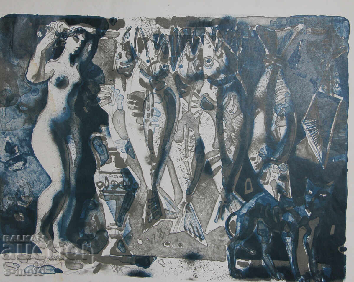 Ηλία Γκοσέφ γραφικά λιθογραφία φιγούρες με τιμή 200.00 BGN | € 102.26