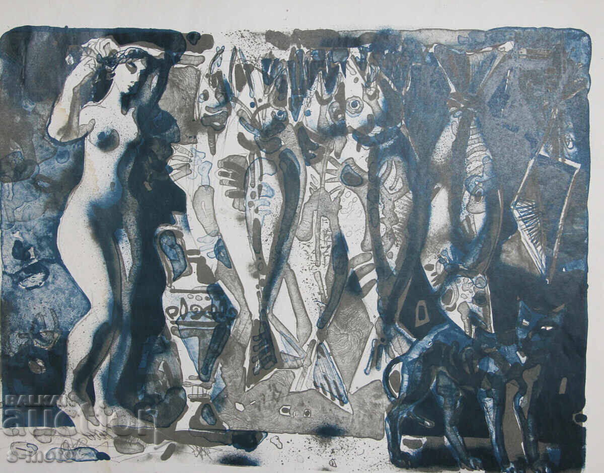 Ηλία Γκοσέφ γραφικά λιθογραφία φιγούρες