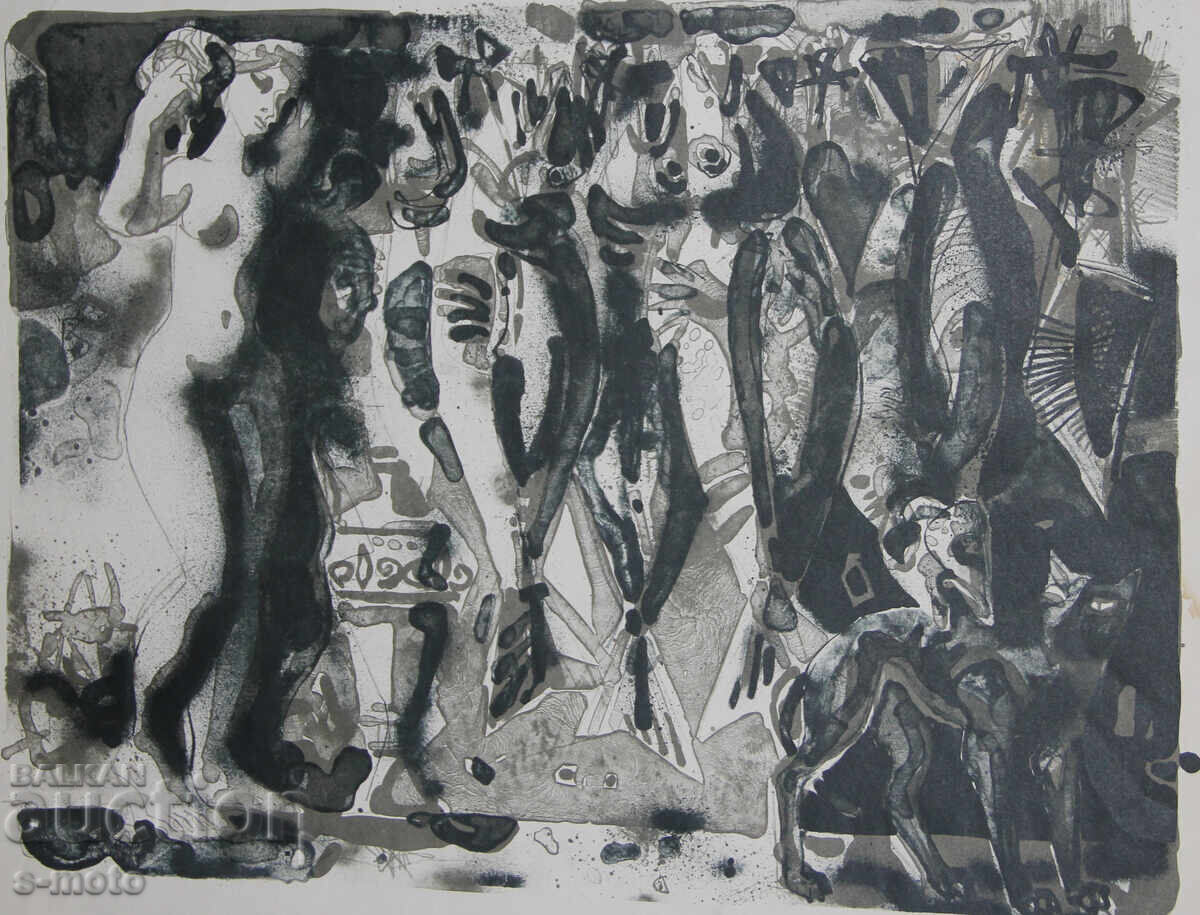 Ηλία Γκοσέφ γραφικά λιθογραφία φιγούρες με τιμή 200.00 BGN | € 102.26