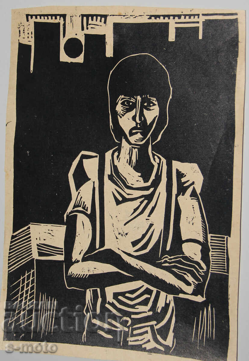 Аукцион Стара графика, дърворез портрет Аукцион Стара графика, дърворез портрет