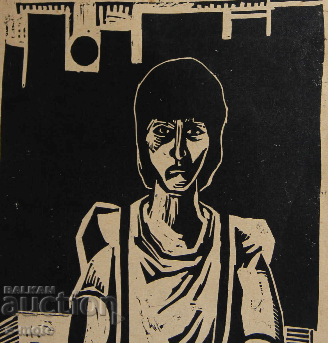 Стара графика, дърворез портрет - 5 Стара графика, дърворез портрет - 5