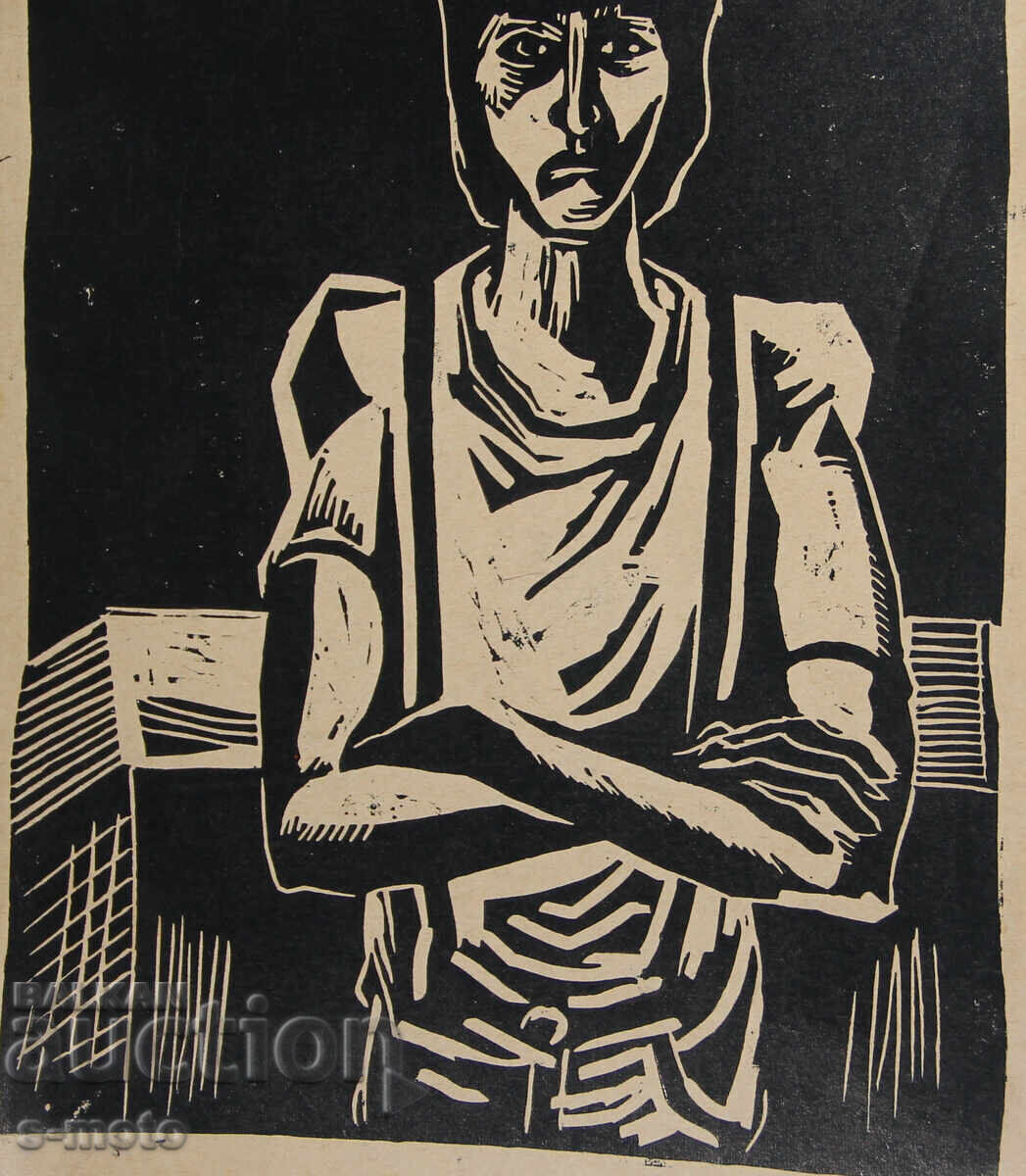 Стара графика, дърворез портрет - 7 Стара графика, дърворез портрет - 7