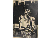 Παλιά γραφικά, ξυλόγλυπτο πορτρέτο