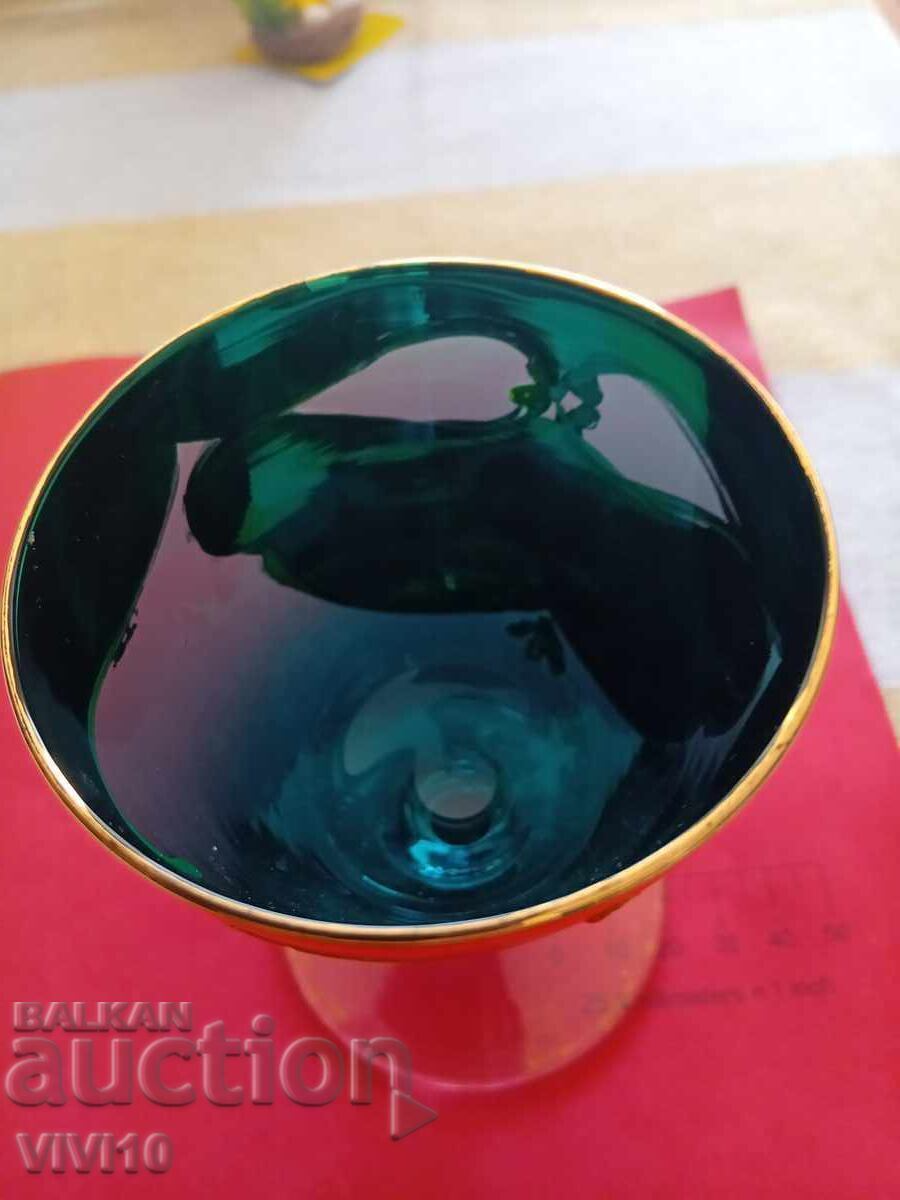 Аукцион Чаша Бохемия, Позлата,  емаил