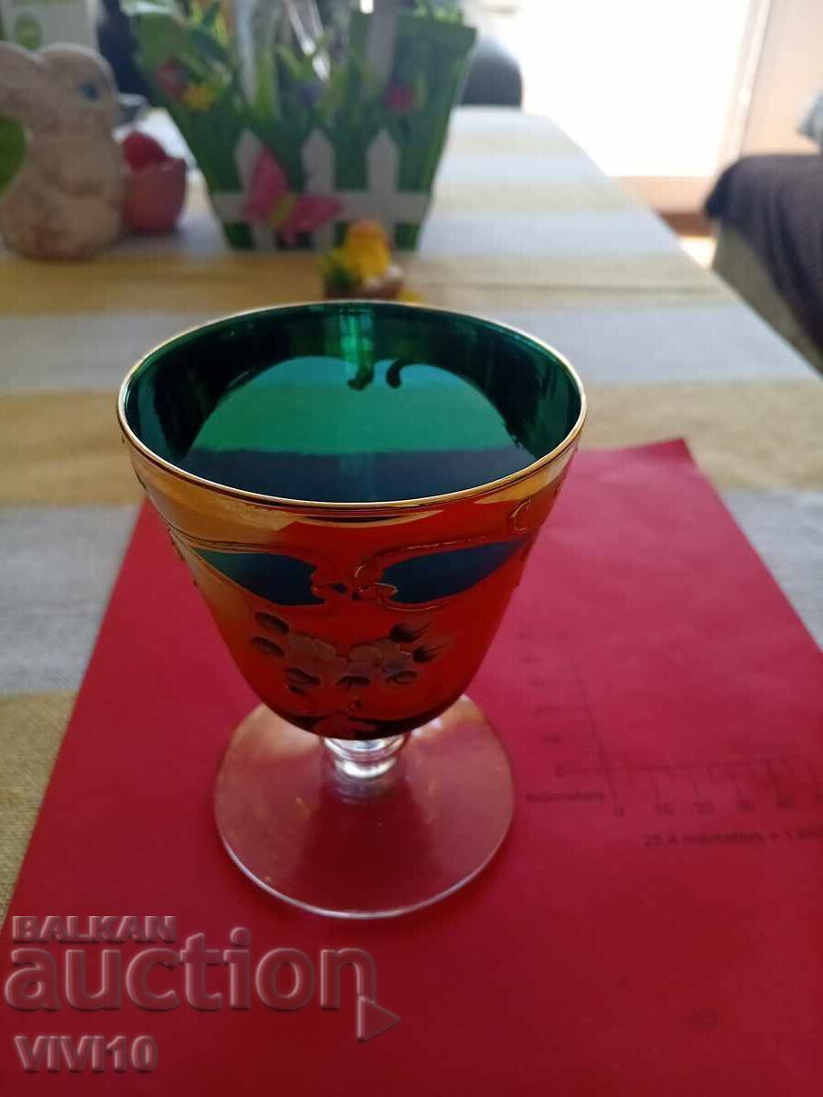 Чаша Бохемия, Позлата,  емаил