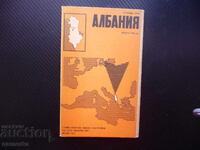 Atlas geografic Albania orașe Balcani Tirana