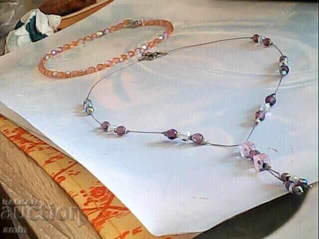 2τμχ όμορφα κολιέ Swarovski με τιμή 15.00 BGN | € 7.67