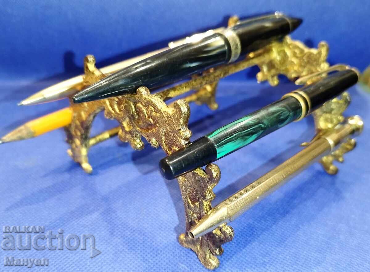 Παλιά θήκη στυλό και μολυβιών 7 τεμαχίων, Art Nouveau - 5