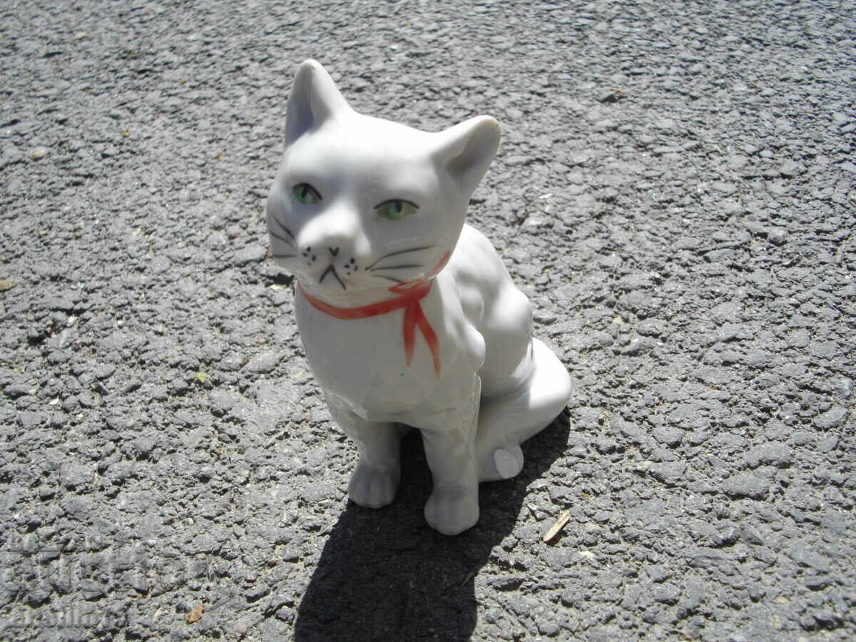 PORȚELAN BULGĂRESC VECHI STAR PISICĂ PISICĂ