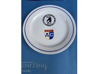 Large porcelain plate DFS Levski struggle MVR
