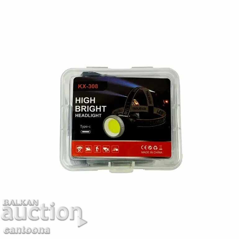 Lanterna frontală cu 50 de LED-uri COB, baterie reîncărcabilă, bandă pentru cap cu preț 12.99 BGN | € 6.64