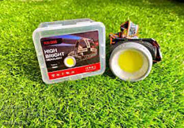 Lanterna frontală cu 50 de LED-uri COB, baterie reîncărcabilă, bandă pentru cap