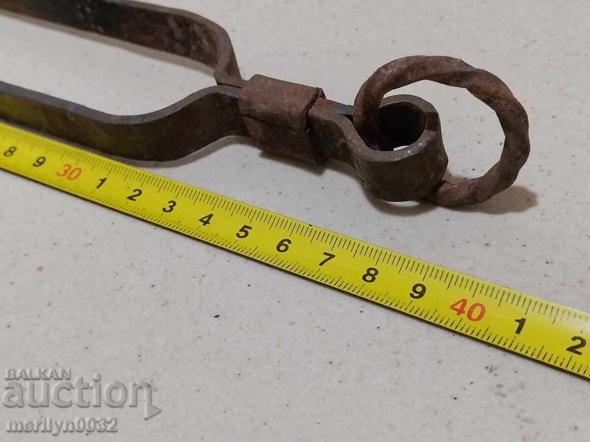 Old dilaf, tongs, wrought iron for oven - 6