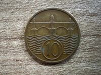 Τσεχοσλοβακία - 10 χέλερ (1937)