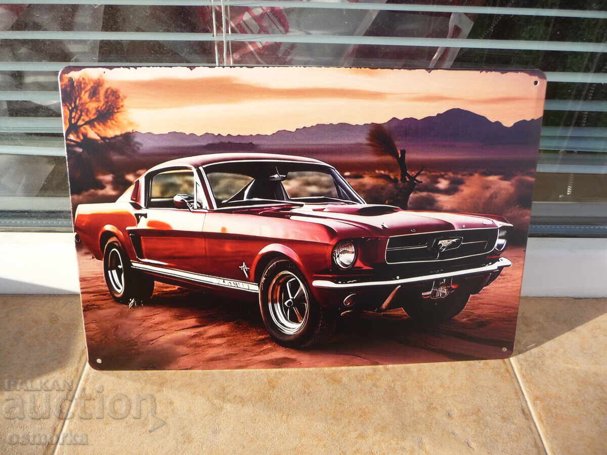 Метална табела кола Ford Mustang ретро мускули мощна бърза Метална табела кола Ford Mustang ретро мускули мощна бърза
