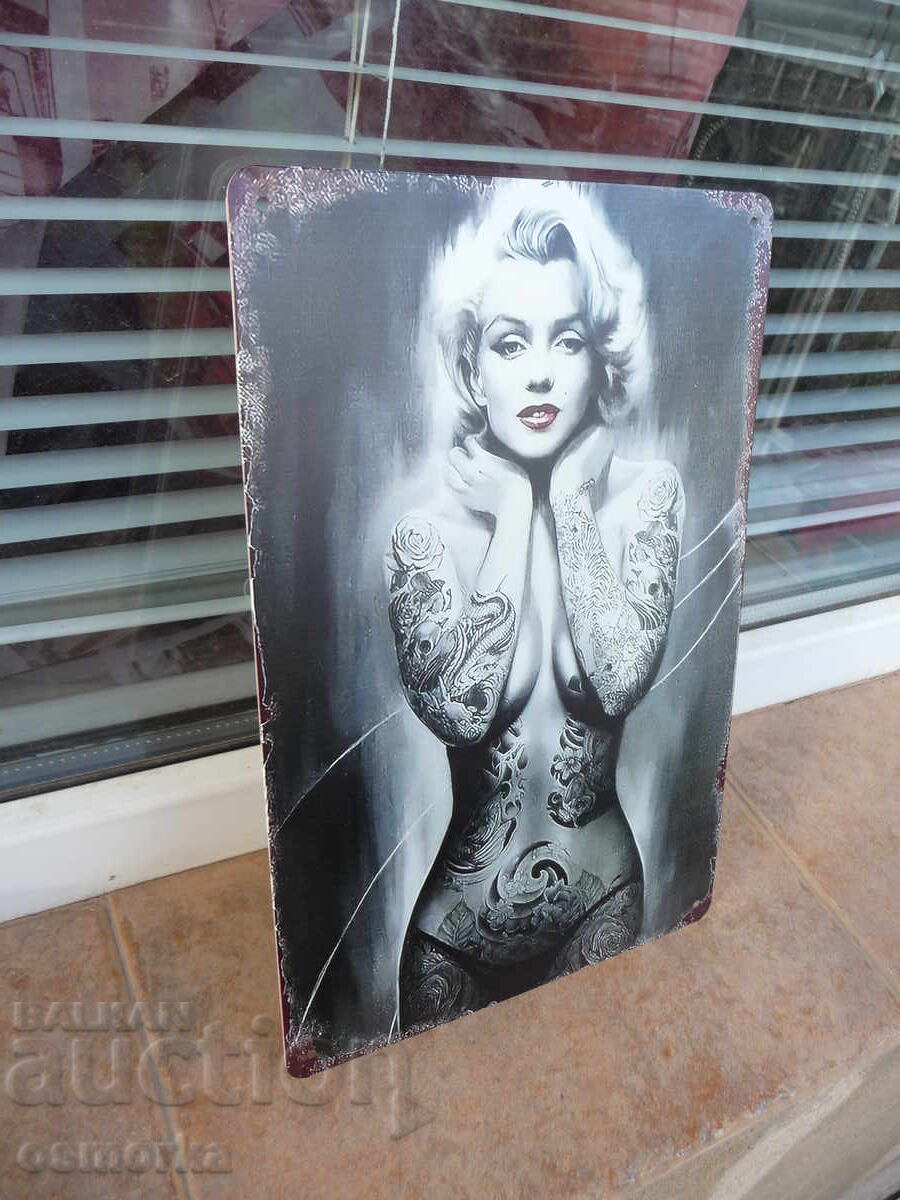 Метална табела еротика Разсъблечена блондинка татуси хубави с цена 18.00 лв. | € 9.20 Метална табела еротика Разсъблечена блондинка татуси хубави с цена 18.00 лв. | € 9.20