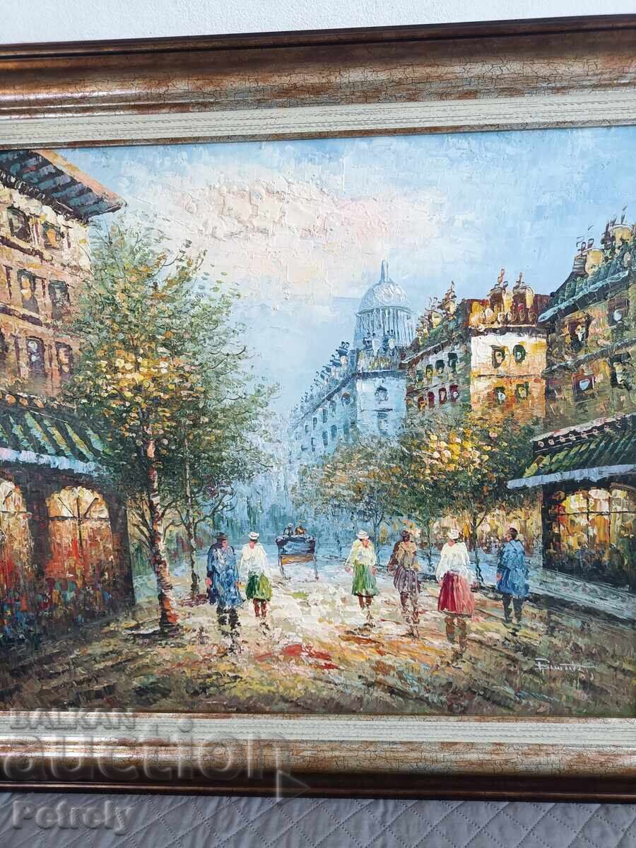 Παλιά ελαιογραφία με τιμή 280.00 BGN | € 143.16 Παλιά ελαιογραφία με τιμή 280.00 BGN | € 143.16