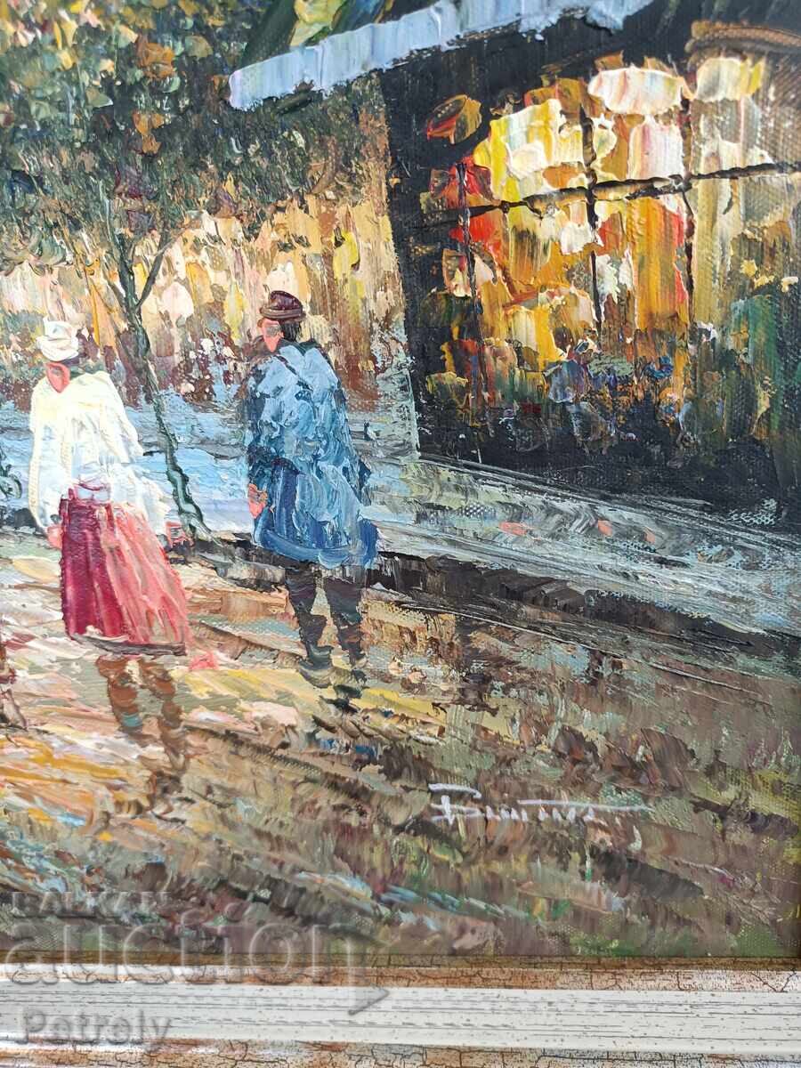 Δημοπρασία Παλιά ελαιογραφία Δημοπρασία Παλιά ελαιογραφία